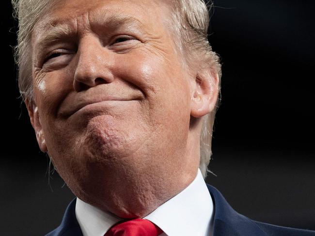 US President Donald Trump speaks during a "Keep America Great" campaign rally at Huntington Center in Toledo, Ohio, on January 9, 2020. (Photo by SAUL LOEB / AFP)