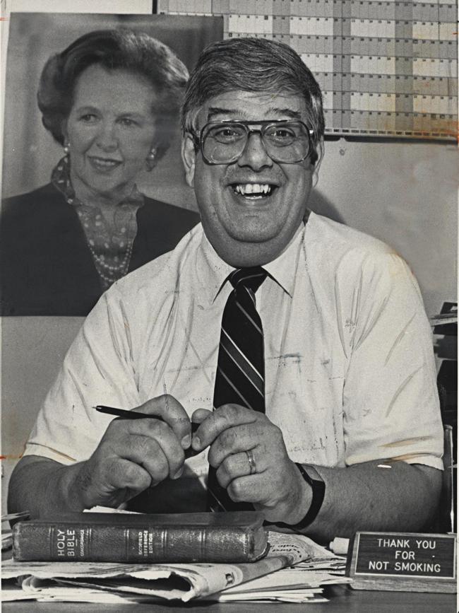 Undated photo of Harvey Thomas, Margaret Thatcher's top adviser and spin doctor