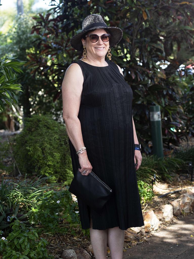 Louise Breccione-Mattucci was all dressed up for the Darwin Cup. Picture: KERI MEGELUS