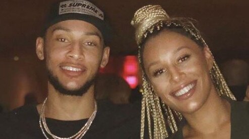 Ben Simmons with his sister Olivia.