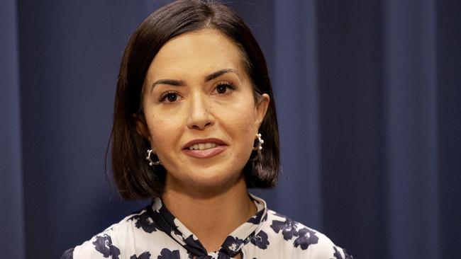 NSW Labor deputy leader and shadow minister for education, Prue Car, during a press conference at State Parliament on Thursday. Picture: NCA NewsWire / Nikki Short