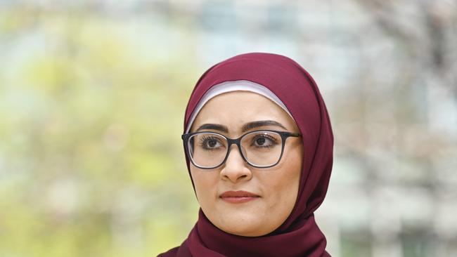 Senator Fatima Payman has alleged an older male colleague targeted her with sexually suggestive and racial comments during a work event. Picture: NewsWire / Martin Ollman