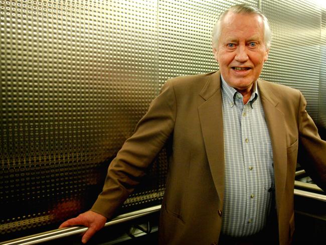 Americian billionaire philanthropist Chuck Feeney at the opening of the QUT Institute of Health and Biomedical Innovation in Brisbane, Queensland.