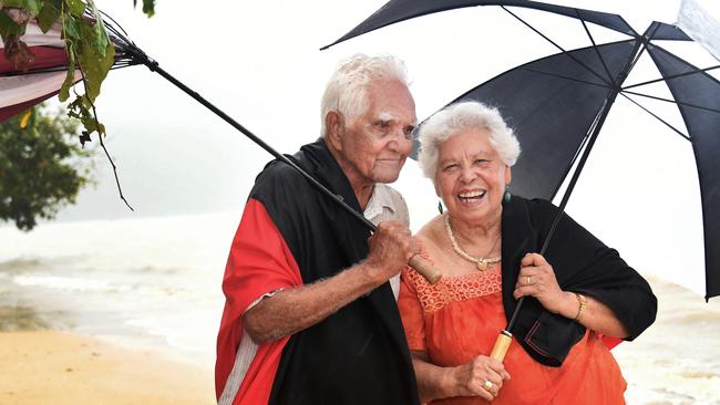 Indigenous Order of Australia recipients who worked on the 1967 referendum, Alfie Neal and Ruth Wallace Hennings. Picture: Brian Cassey