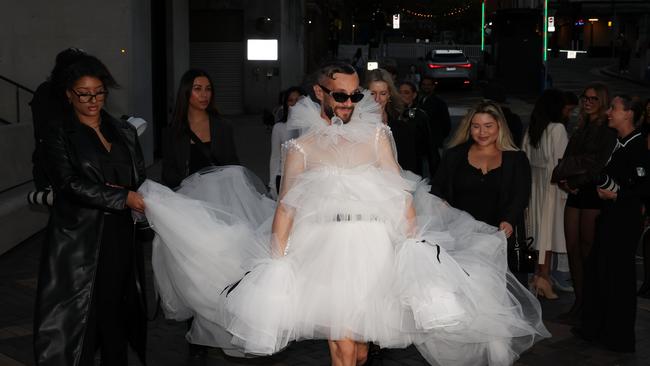 Pictured is Jamie Azzopardi at Australian Fashion Week. Picture: Matrix