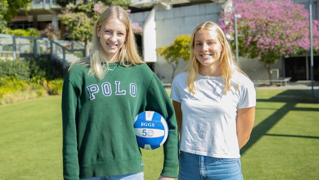 Charlie Howard with BGGS old girl and current Australian goalie, Gabi Palm.