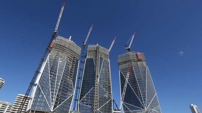 A major interior demolition job — tipped to take months and cost millions — looms for the $1 billion Jewel development on the Gold Coast beachfront. Picture Mike Batterham