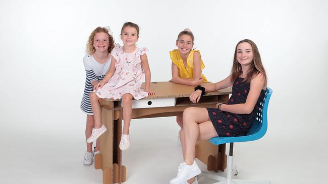 No more working at the kitchen table for the Murphy girls. Picture: Supplied