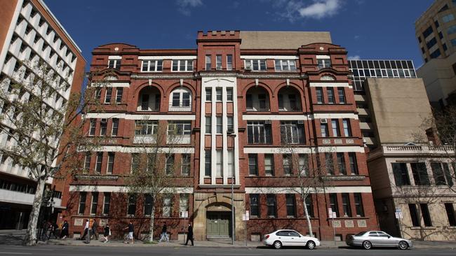 The Gawler Chambers building on the corner of North Terrace and Gawler Place.