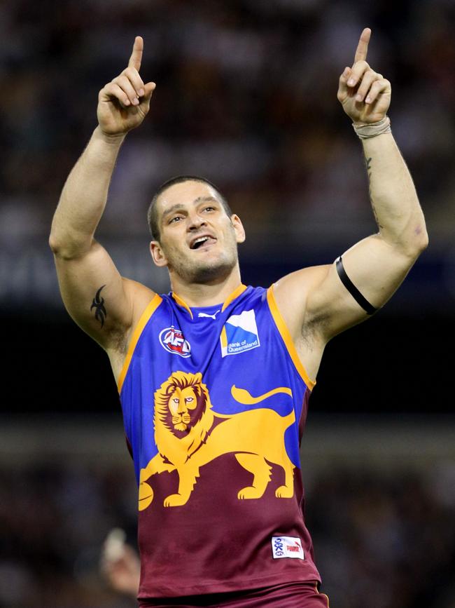 Brendan Fevola’s time at the Lions was punctuated by controvery. Picture: Darren England