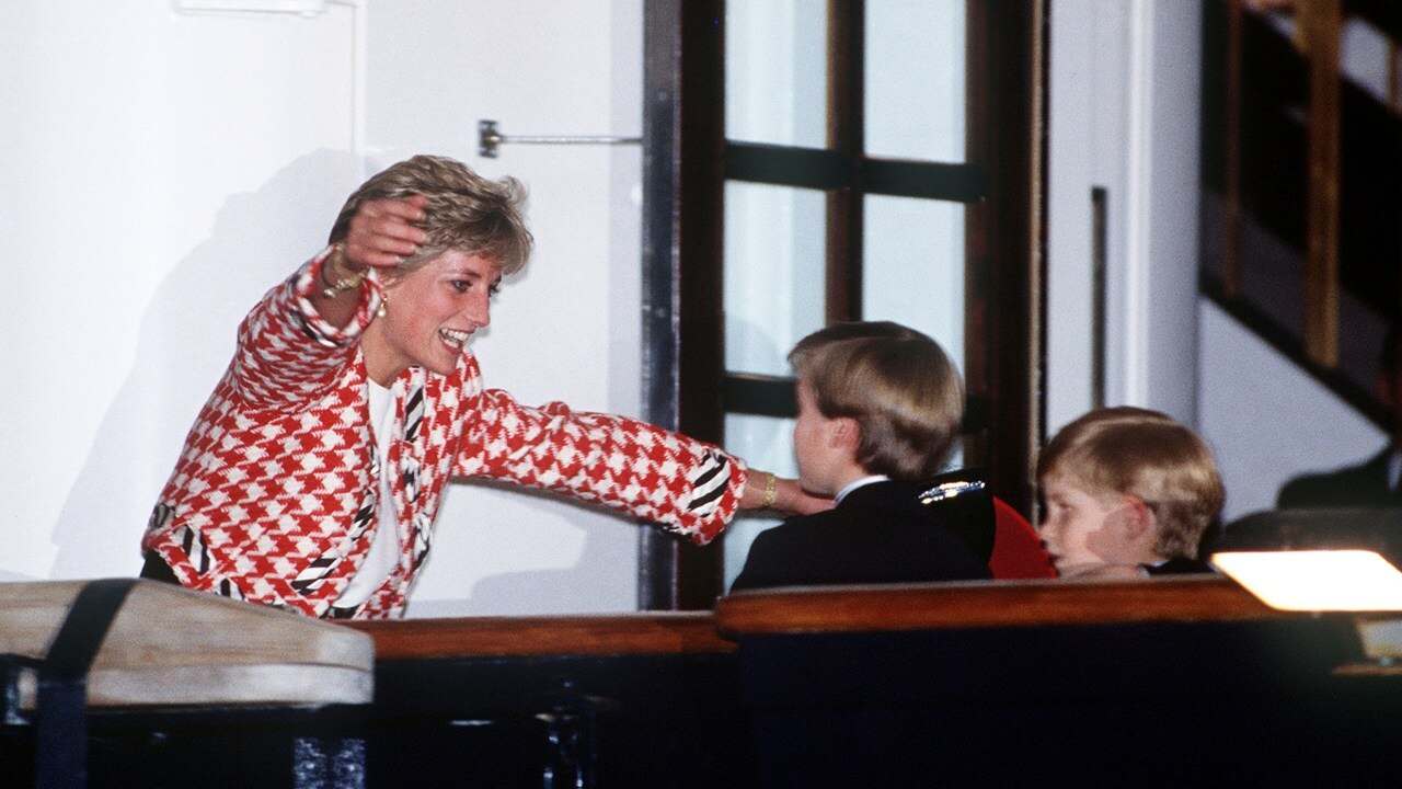 William and Harry both described walking behind the casket as difficult. Picture: Fincher/Princess Diana Archive/Getty Images