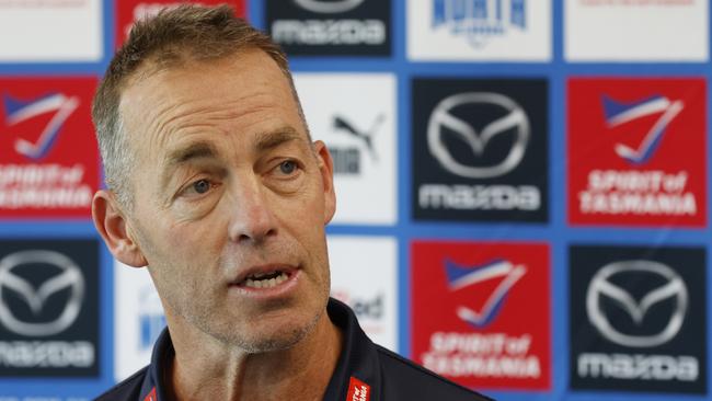 North Melbourne coach Alastair Clarkson says the club is succeeding off the field and there is no reason it should not continue its 99-year stay in the competition. Picture: Darrian Traynor / Getty Images