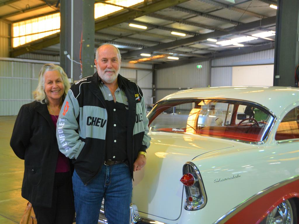 Enjoying the 2023 Toowoomba Antique Collectable Fair and Car Show are (from left) Chris and Pat Dwan. Picture: Rhylea Millar