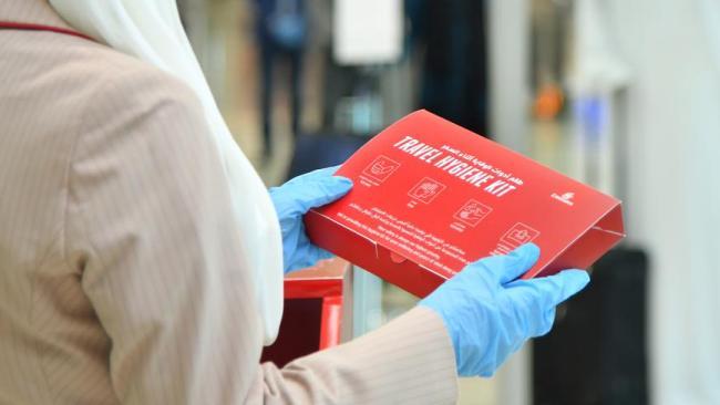 Emirates’ complimentary hygiene kits
