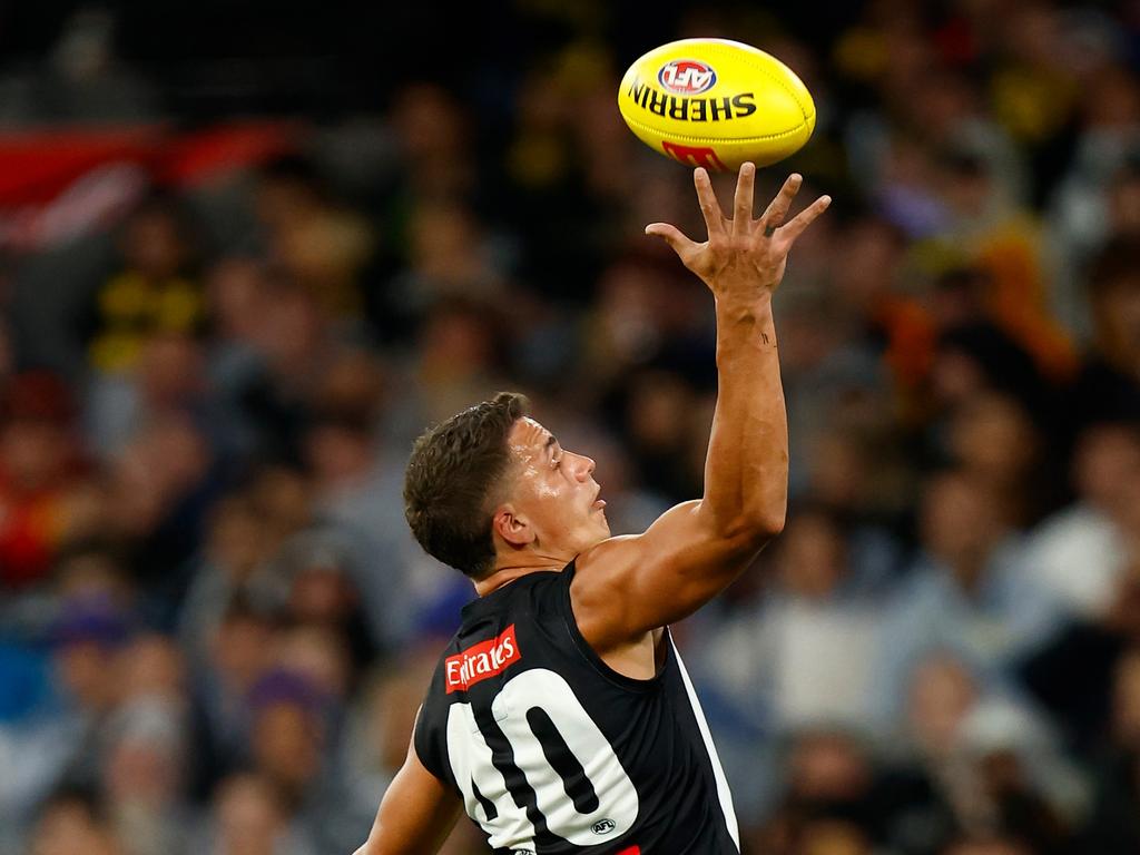 Forward Ash Johnson is expected to help carry the load in the ruck. (Photo by Michael Willson/AFL Photos via Getty Images)