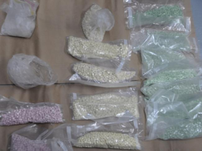 Drugs seized by police during raids following the arrest of Paul Makdissi in Rozelle. Picture: NSW Police