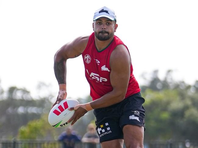 Latrell Mitchell at Souths training. Picture: Rabbitohs Digital