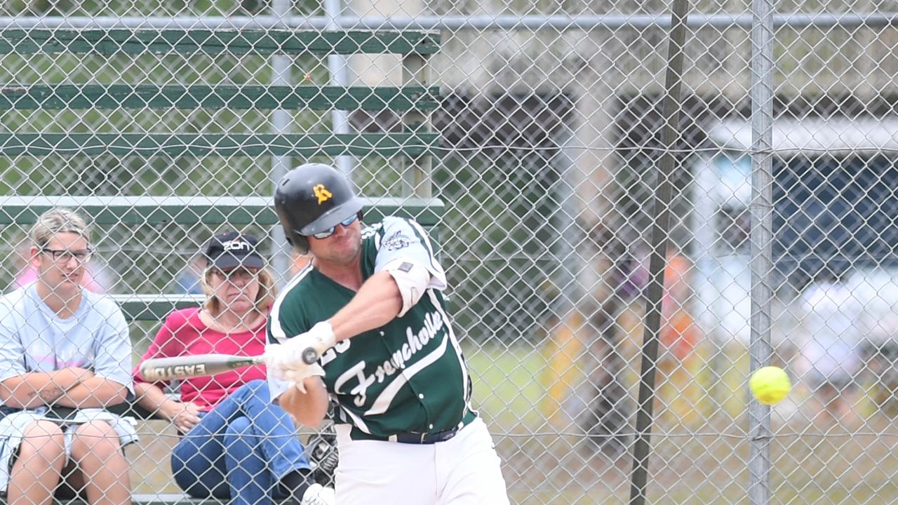 SOFTBALL Open Men's grand final: Frenchville Bushrangers's Louie Cox