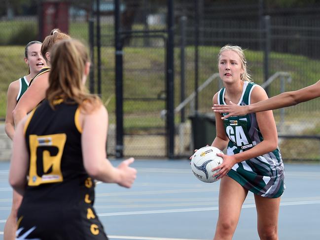 GFL: Bell Park v Colac Netball. GA. Ella Wasik for Bell Park.