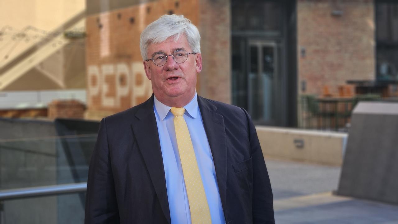 Economist Saul Eslake speaks to the media at parliament Square in Hobart on Monday, August 19, 2024.