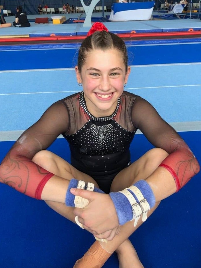 Emily Mills is a rising star in the gymnastics world and was awarded Tablelands Junior Sports Award 2022 in recognition. Picture: Supplied