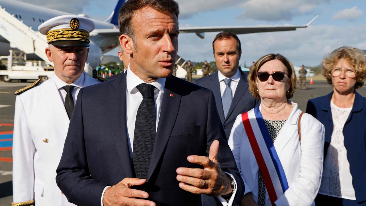 Emmanuel Macron lands in riot torn Noumea | The Australian