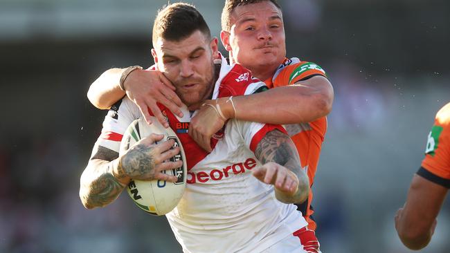 Josh Dugan is still in contention for the Kangaroos. Picture: Phil Hillyard