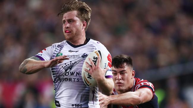 Cameron Munster had a tough night for the Storm. Picture: Getty Images