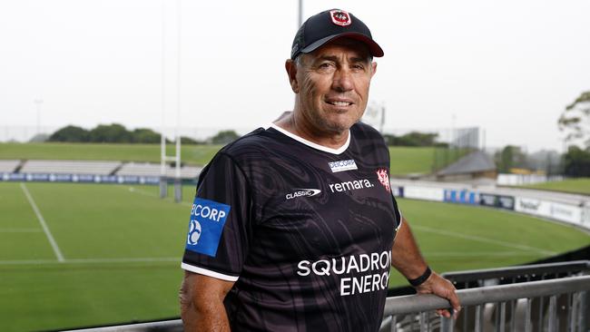 DAILY TELEGRAPH 14TH FEBRUARY 2025Pictured at Kogarah Oval in Carlton is St. George Illawarra Dragons NRL team coach Shane Flanagan. Picture: Richard Dobson