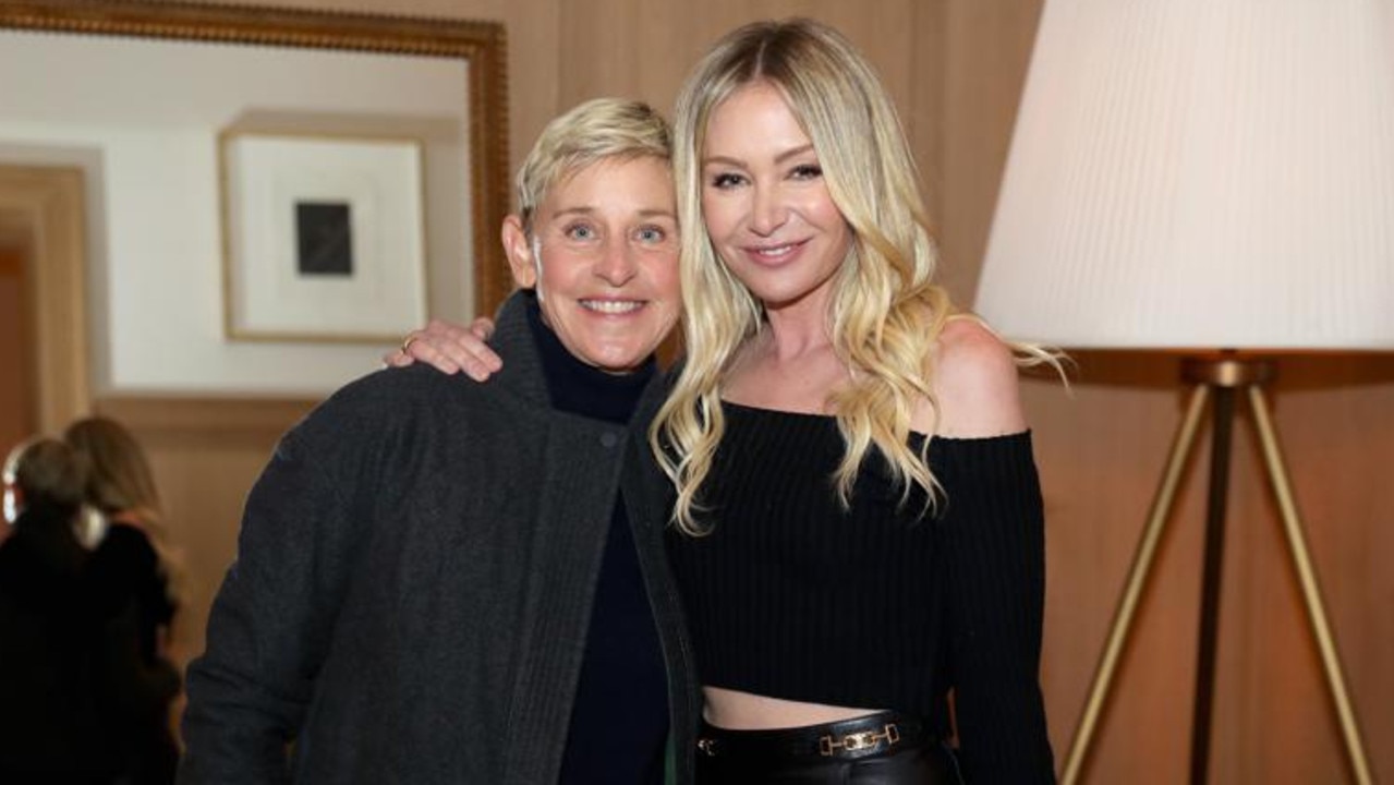 Ellen (left) and wife Portia made the move to the UK late last year. Picture: Kelly Sullivan/Getty