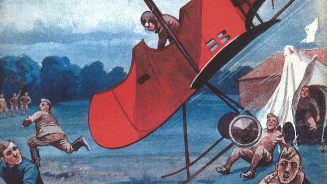 Detail from the cover of Biggles Learns to Fly!, by WE Johns.