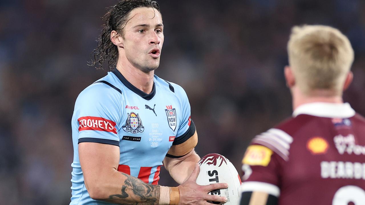 Nicho Hynes is under pressure to keep his Origin spot. Picture: Cameron Spencer/Getty Images