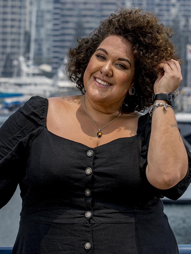 Casey Donovan photographed on the Gold Coast. Picture: Jerad Williams