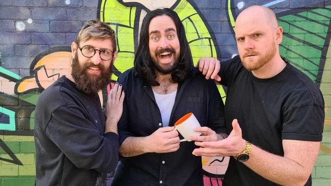 Aussie comedy trio Aunty Donna appear in the comedy-fantasy blockbuster Dungeons and Dragons: Honor Among Thieves. Picture: Supplied