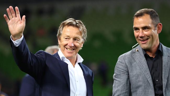 Craig Bellamy isn’t ready to say goodbye, with the Storm coach set to stay on for another year. Picture: Kelly Defina/Getty Images