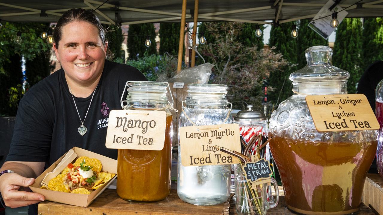 Trina Southwell of Abundant Organic Life at the Locals 4 Locals summer edition on the lawn of Empire Theatres, Friday, February 18, 2022. Picture: Kevin Farmer