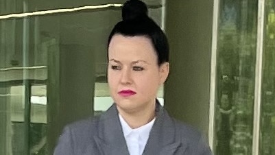 Sandie Veronica Garrett leaves Coffs Harbour District Court on Monday, February 3.