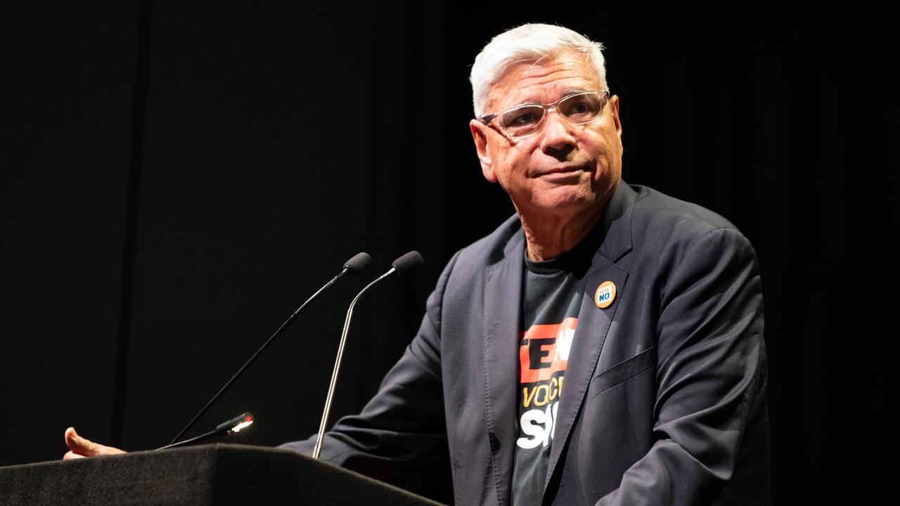 Leading No campaigner Nyunggai Warren Mundine AO says he has been subjected to racist abuse during the campaign. He has also been criticised for allegedly encouraging vitriol after he said he would like to see boxer Anthony Mundine fight Yes supporter Thomas Mayo. Picture: NCA NewsWIRE/ Morgan Sette