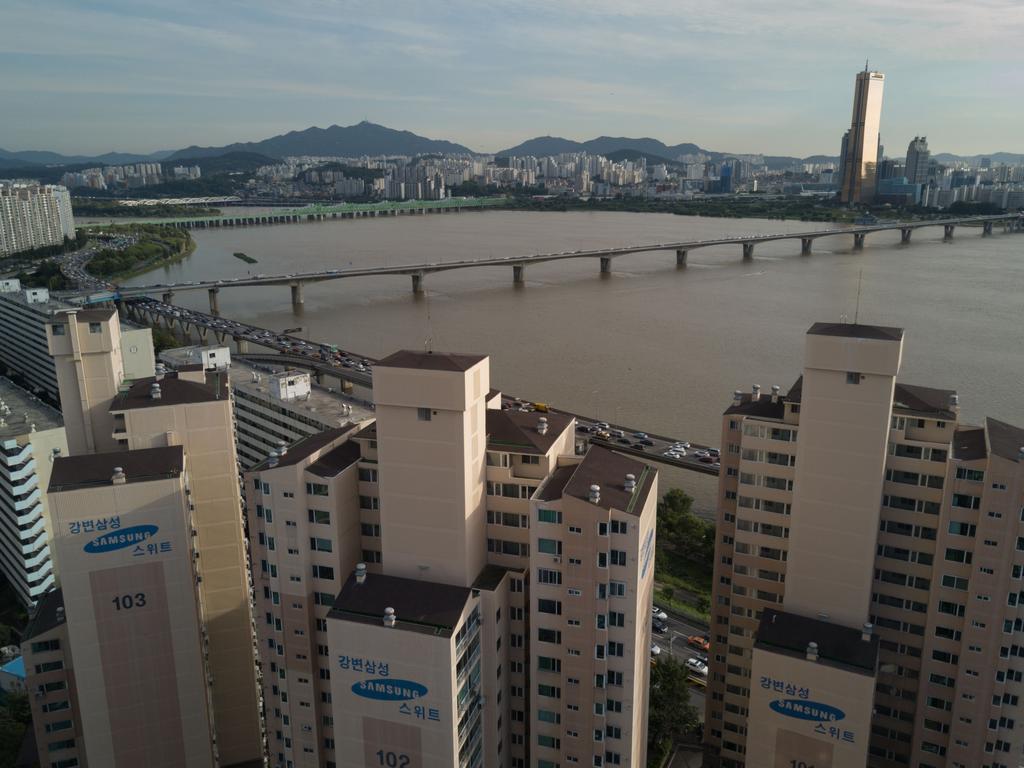 Samsung apartment buildings in Seoul. Picture: Ed Jones/AFP