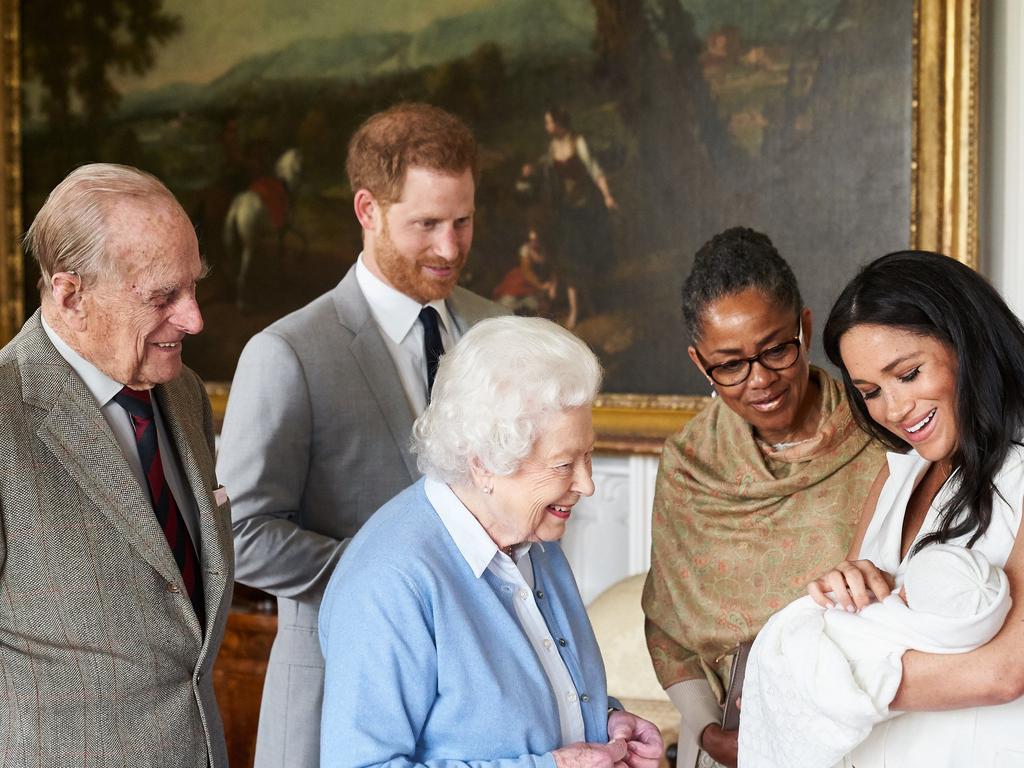 The royals meet Archie. Picture: Chris Allerton / Sussexroyal