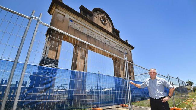 Chris Moore - owner of the old flour mill site on Kent St in Maryborough. Picture: Alistair Brightman