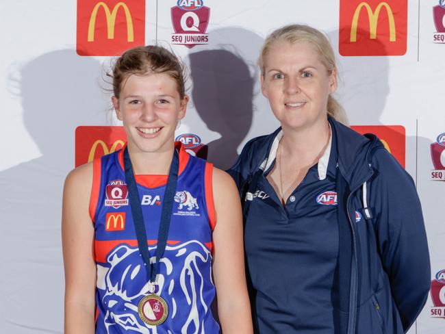 Rubie Newman of Ormeau Bulldogs won the best on ground for the Under 15 Girls Div 2 grand final for SEQJ Gold Coast Northern Rivers: Picture: Supplied