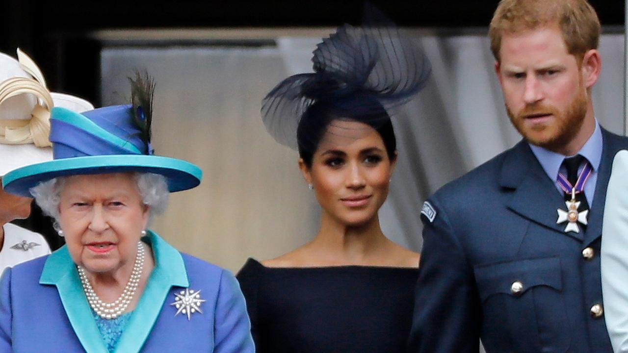 The Queen and Meghan and Harry seem to be preoccupied by the notion of ‘service’ lately. Picture: Tolga Akmen/AFP