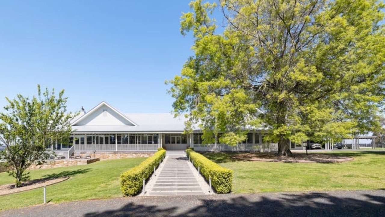 The 42.63ha farm includes a four-bedroom, three-bathroom house.