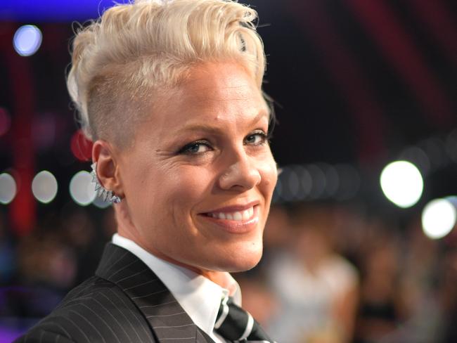 FILE - APRIL 03: Singer Pink told fans via Instagram on Friday that she had tested positive and recovered from COVID-19, according to People. The singer said her 3-year-old son also showed signs, but did not confirm he had tested positive. INGLEWOOD, CA - AUGUST 27: Pink attends the 2017 MTV Video Music Awards at The Forum on August 27, 2017 in Inglewood, California. (Photo by Matt Winkelmeyer/Getty Images)