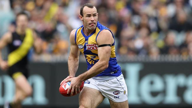 Shannon Hurn has stood down as Eagles captain. Picture: Getty Images