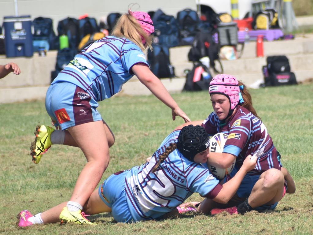 CQ Capras under-17 girls intra-squad trial game at Kettle Park, Rockhampton, on January 19, 2025.