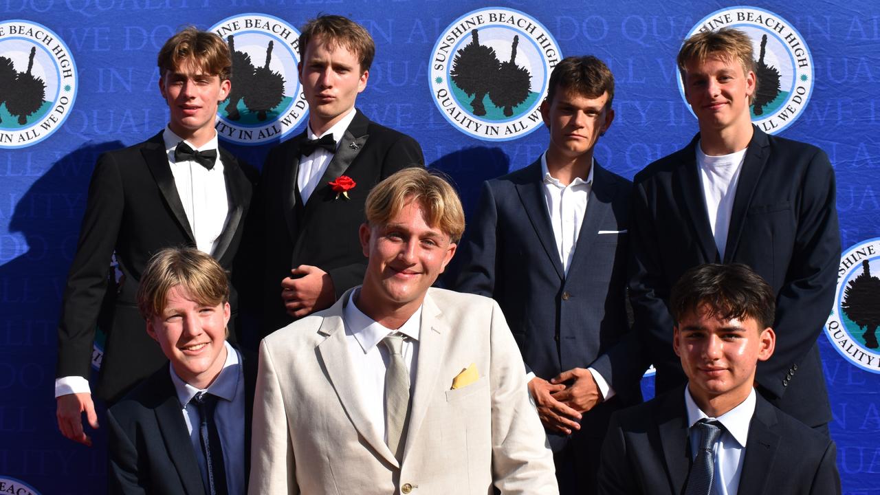 Students at the Sunshine Beach State High School formal 2024.