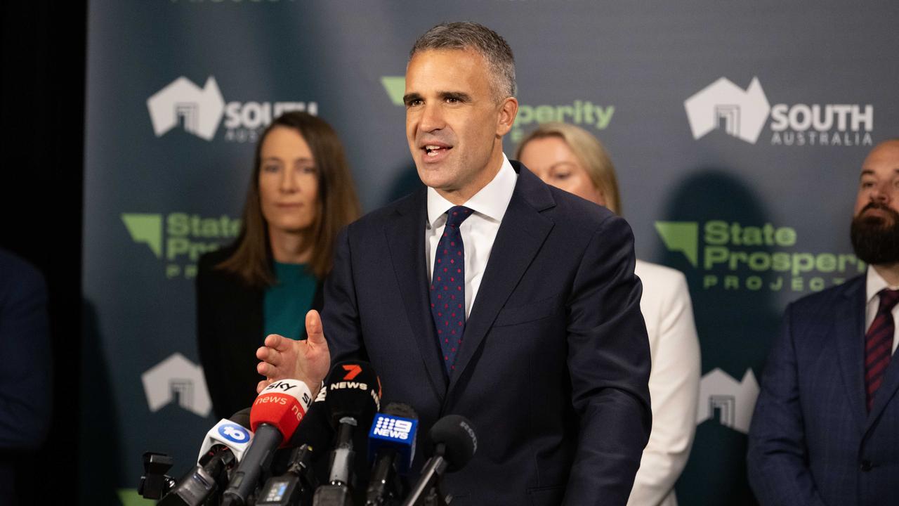 Peter Malinauskas announces a financial commitment to progress plans for Northern Water. Picture: Morgan Sette