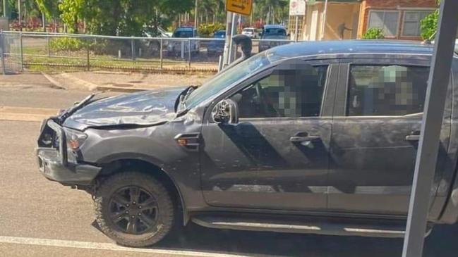 A stolen Ford Ranger was found in North Ward on Thursday. Pictures: Supplied.